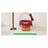 Longaberger Basket, 1997: Pivot Handle, Liners