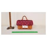 Longaberger Basket, 1994: Leather Handle, Liners