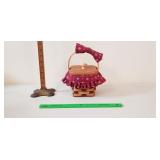 Longaberger Basket, 1988: Wooden Lid, Liners