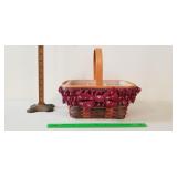 Longaberger Basket, 1995: Plastic Divider Liner,