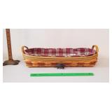 Longaberger Basket, 2000: Leather Handles, Liners