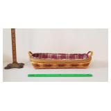 Longaberger Basket, 2000: Leather Handles, Liners