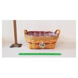 Longaberger Basket, 2001: Leather Handles, Liners