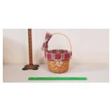 Longaberger Basket, 2003: Pivoted Handle, Liners