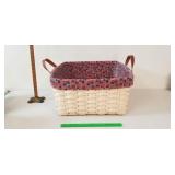 Longaberger Basket, 2004: Leather Handles, Liners