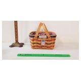 Longaberger Basket, 2002: Pivot Handles, Ties,