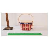 Longaberger Basket, 2000: Pivot Handles, Wooden