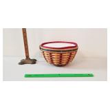 Longaberger Basket, 2004: Liners, Plastic Lid,