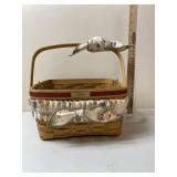 Longaberger Basket, 2004, Liner, Sash, Pivot
