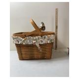 Longaberger Basket, 1990, Liner, Sash