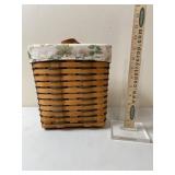 Longaberger Basket, 1995, Liners, Hanger