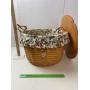 Longaberger Basket,1998, liners, plastic & Cloth,