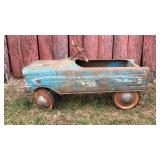Antique metal Tee Bird pedal car
