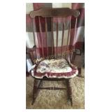 Wooden rocking chair