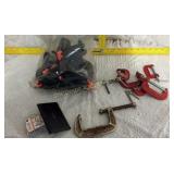 Clamps and wood screw