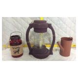 Lanterns and water canister