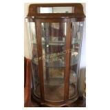 Curved Glass China Cabinet