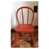 Small red wooden Rocking chair