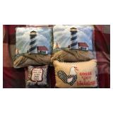 Lighthouse pillows