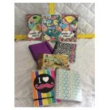 Journals in a snowman bucket