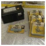 Corner braces, mending plate, radio