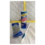 Cleaning brushes and Ajax