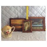 Tea Pot and wood religious signs