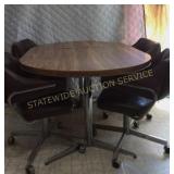 Kitchen Table with Leaf and 4 Chairs