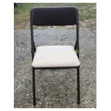 Brown folding chairs