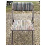 Multi colored folding chairs