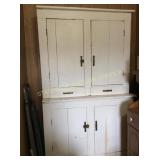 Antique White Kitchen  Hutch
