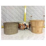 Plant containers and basket
