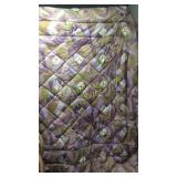 Purple printed quilt