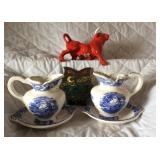 Mini wash basins, Red Bull and owl napkin holder