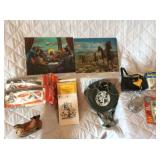 Hologram pictures, monkey sock kits, large