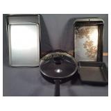 Cookie Sheets and Frying Pan W/ lid