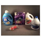 Laundry soap, Shout, bleach, fabric softner