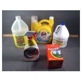 Tide, Bounce, Bleach, shout, lemon ammonia