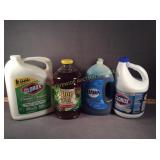 Clorox Bleach, Dawn, Pine Sol, Clorox w/ cleaner