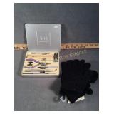 Scrapbooking tool set & cotton gloves