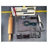 Serving untensils, hand wisk, Hand gater & more