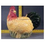 Porcelain Rooster Cookie Jar