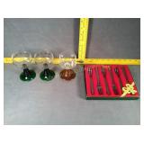 Germany Forks & 2 mini Wine glasses