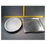 Cookie Sheets & Ceramic Serving Dish