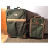 Green Suit Cases w/ Wheels