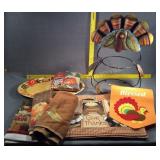 Thankgiving Serving tray, placemats & decorations