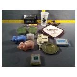 Rain Gauge, Piggy banks, cards, coasters