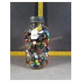 Antique Marbles w/ Ball Jar #1