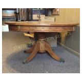 Solid Oak Round Coffee Table