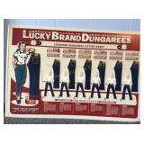 Lucky Brand Jean Tin Sign